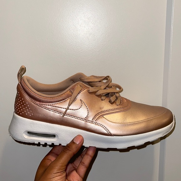 Rose Gold Nike Sneakers - Picture 3 of 6